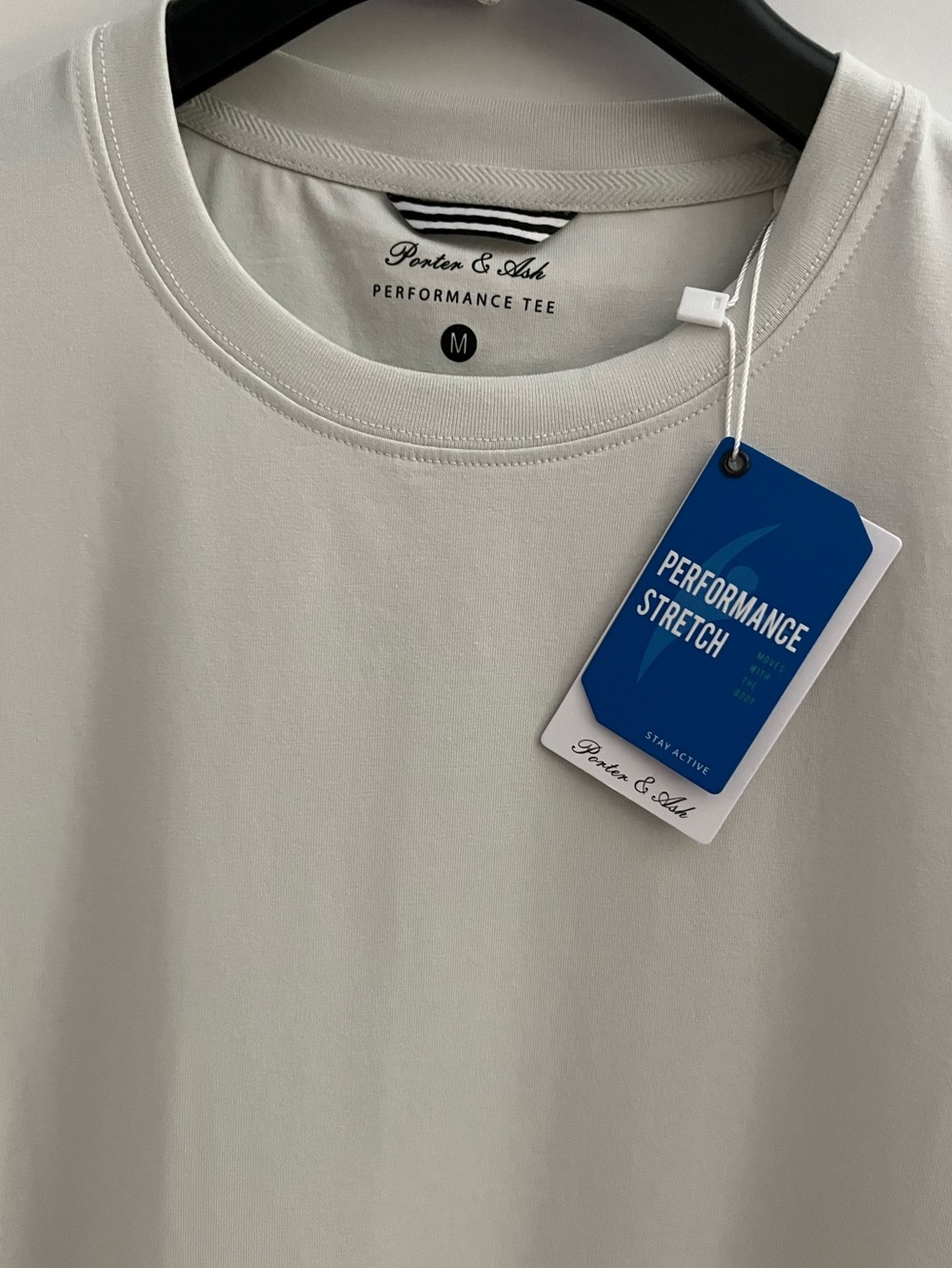 Porter & Ash 95% Cotton 4-way Stretch Short Sleeve Crew Neck Casual Top/Tshirt - Picture 3 of 8